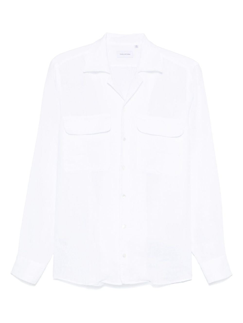 Camicia Rowan bianca in lino
