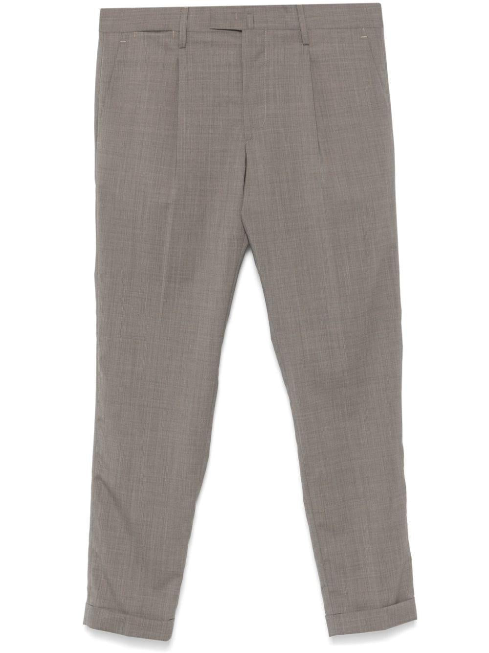 Pantalone tortora gamba affusolata BG21S324082 00036 BRIGLIA 