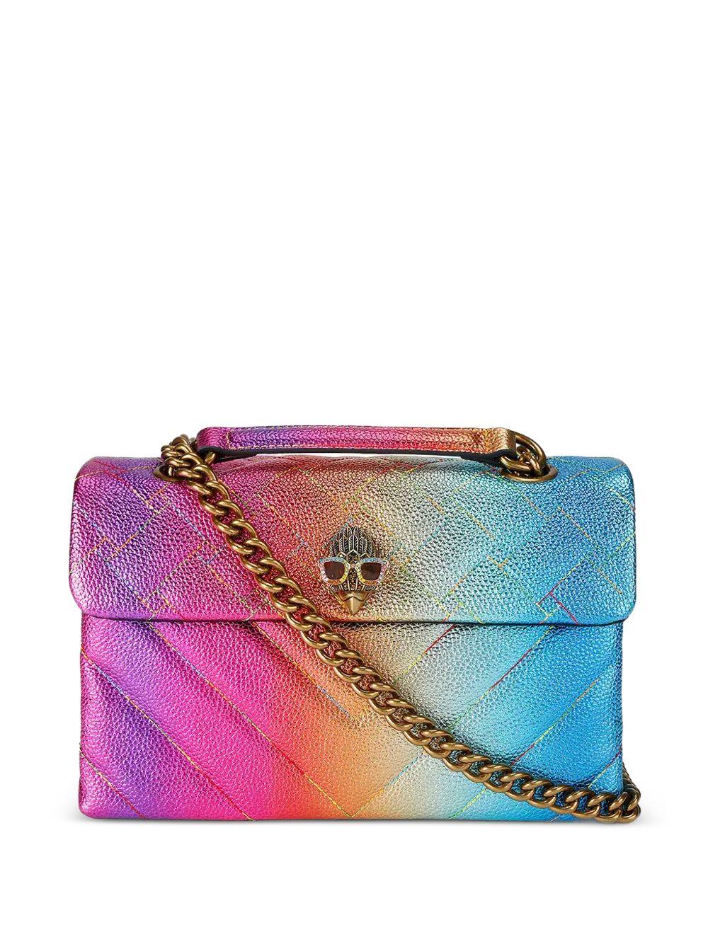 Borsa a spalla in pelle con motivo chevron 5021599 119 KURT GEIGER 