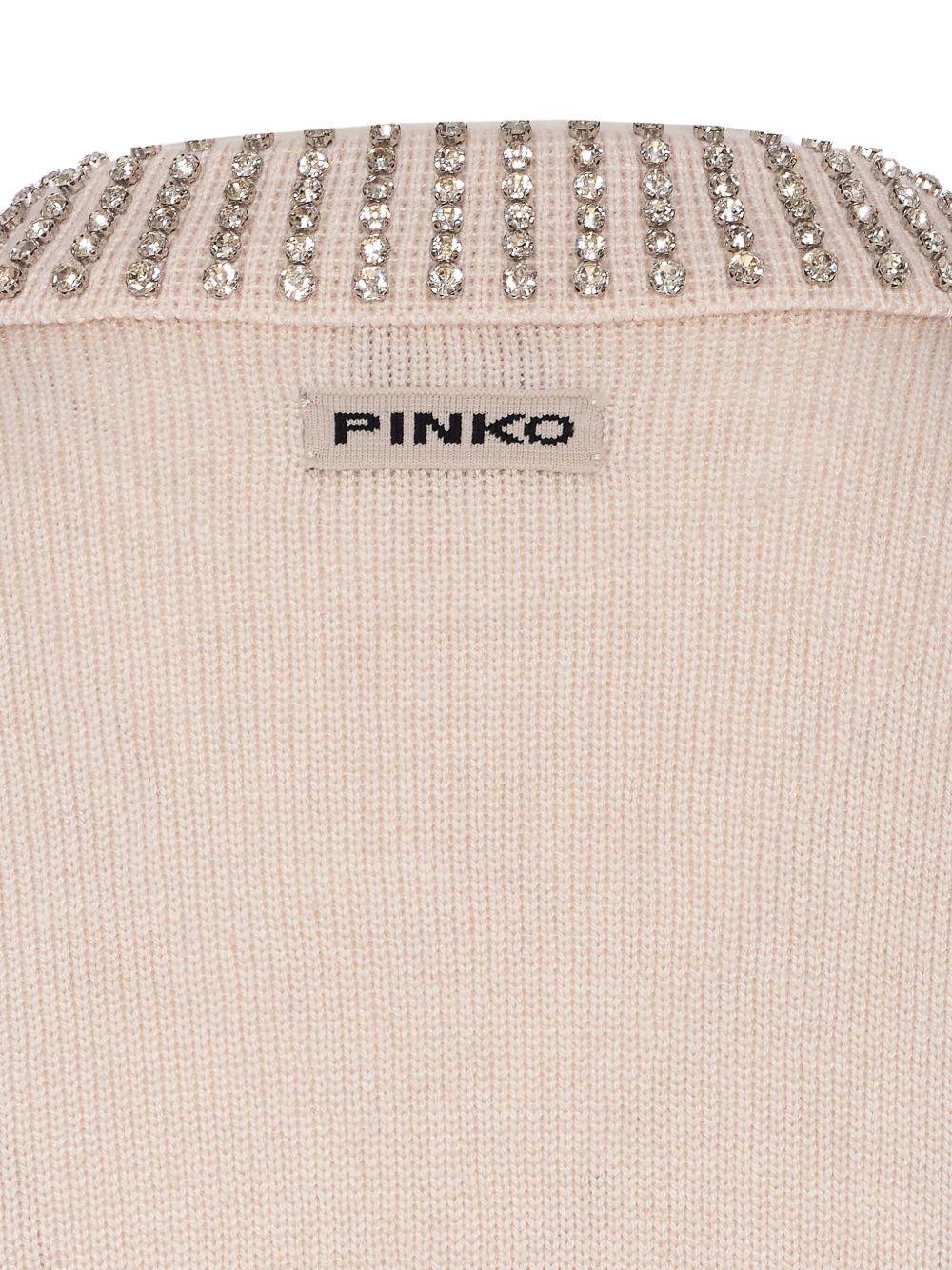Maglione argento con cristalli 105530A2S4 I23 PINKO 