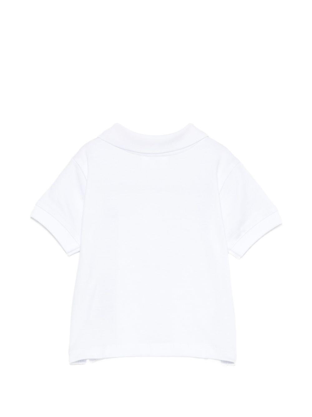 Polo in cotone con rouches E26509 BIANCO NANAN KIDS 