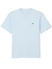 T-shirt celeste chiaro mini logo ricamo
