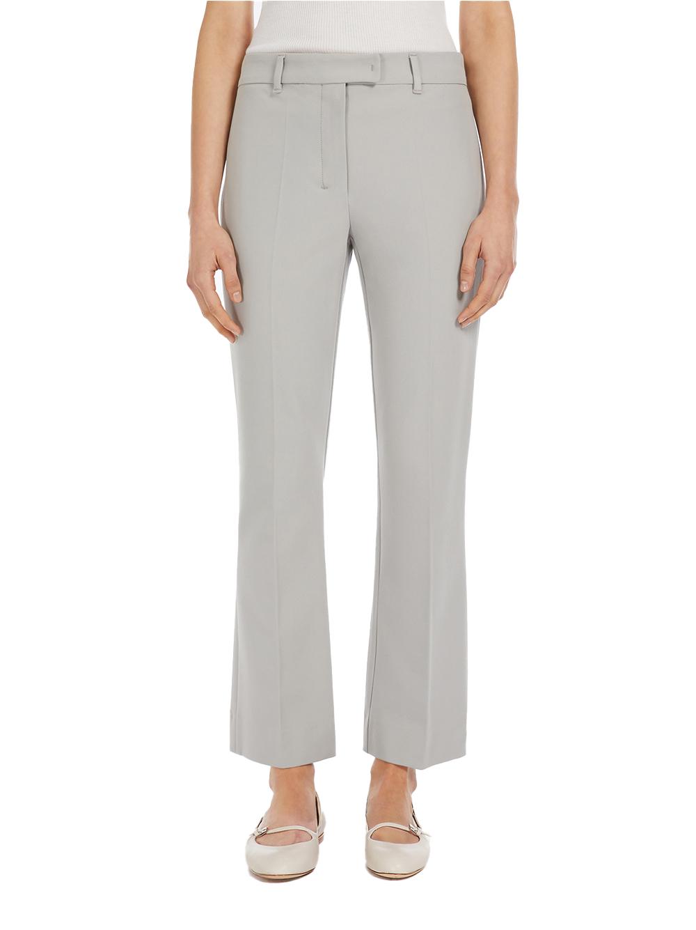 Pantalone Fatina slim in cotone e viscosa stretch grigio