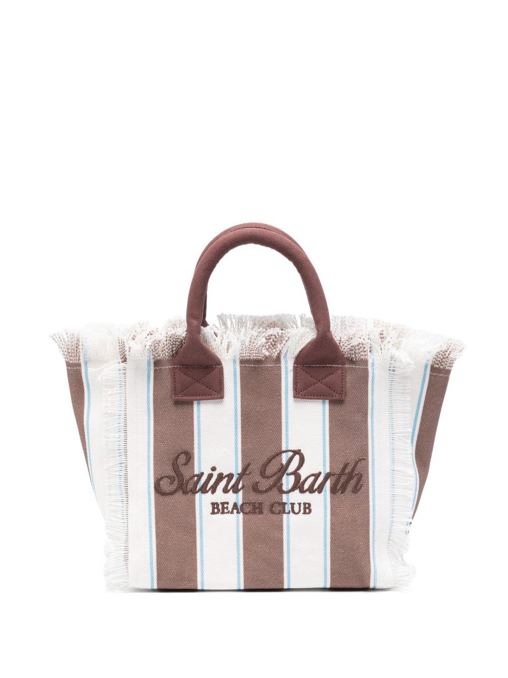 Borsa mare in cotone con frange COL0001 02597L MC2 SAINT BARTH 