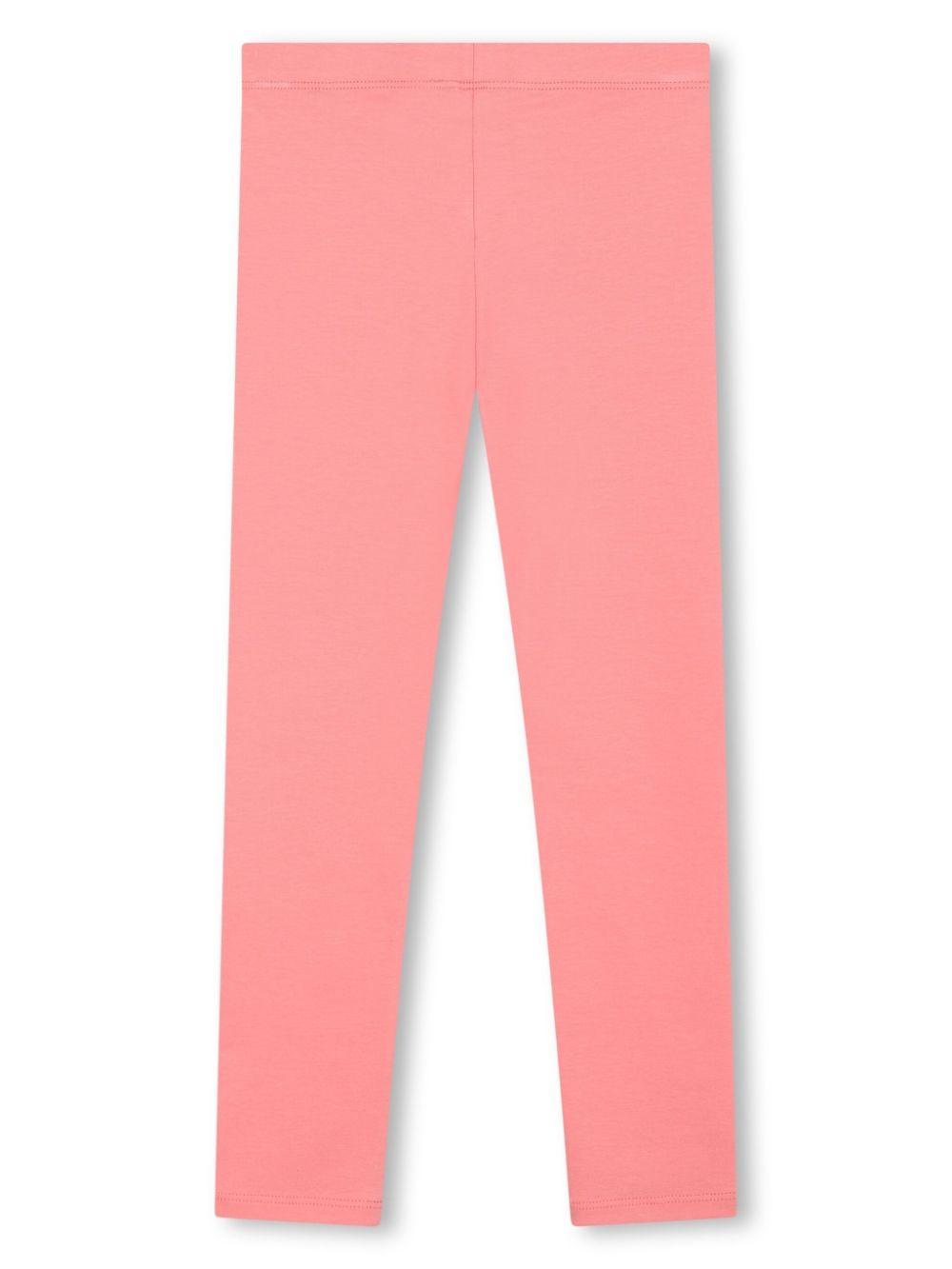 Leggings rosa mini logo