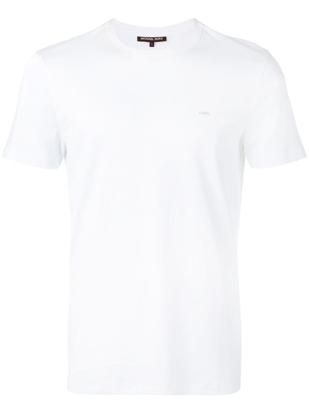 T-sgirt bianca mini logo petto