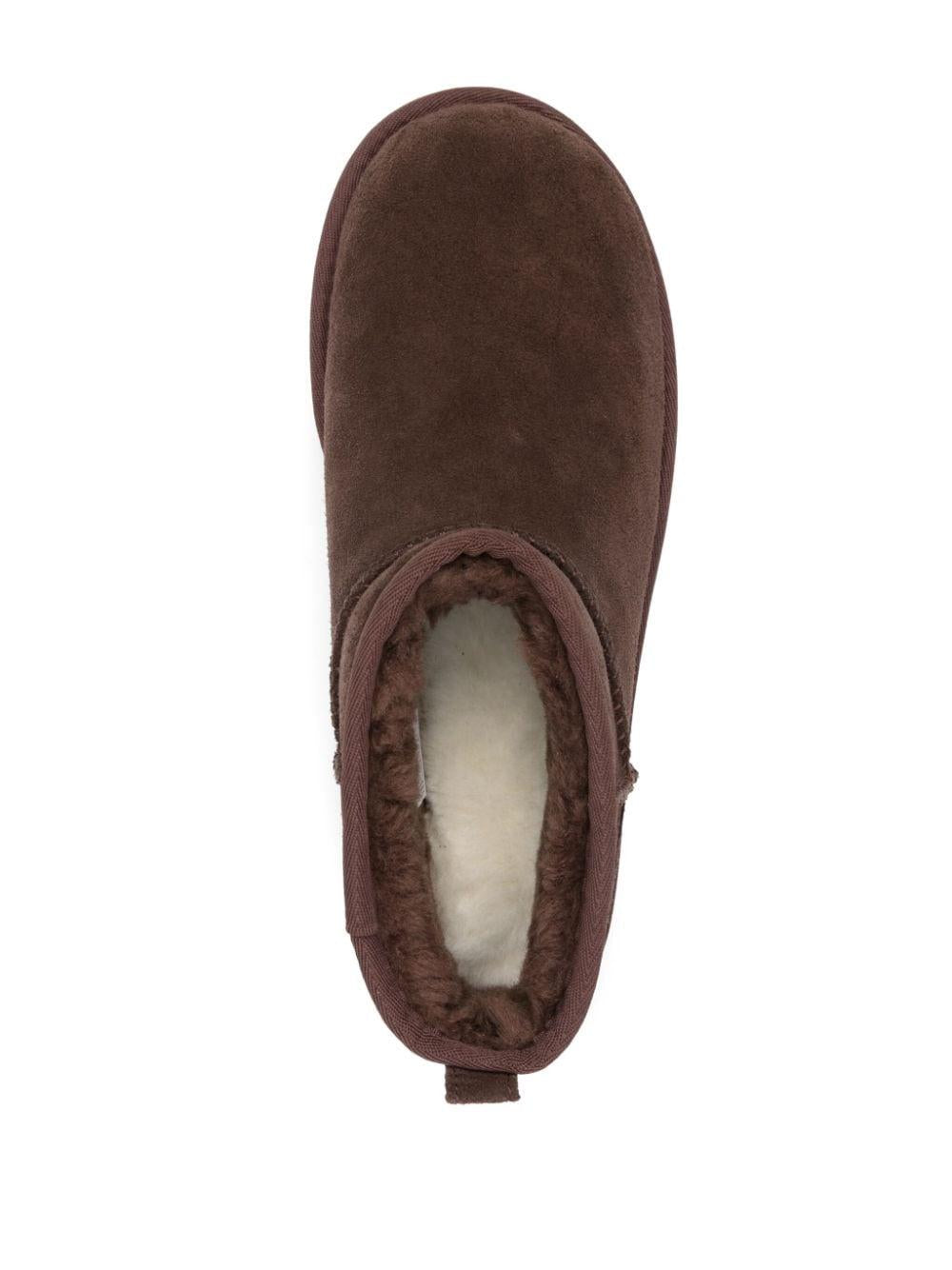 Stivale Ultra Mini Plateau marrone