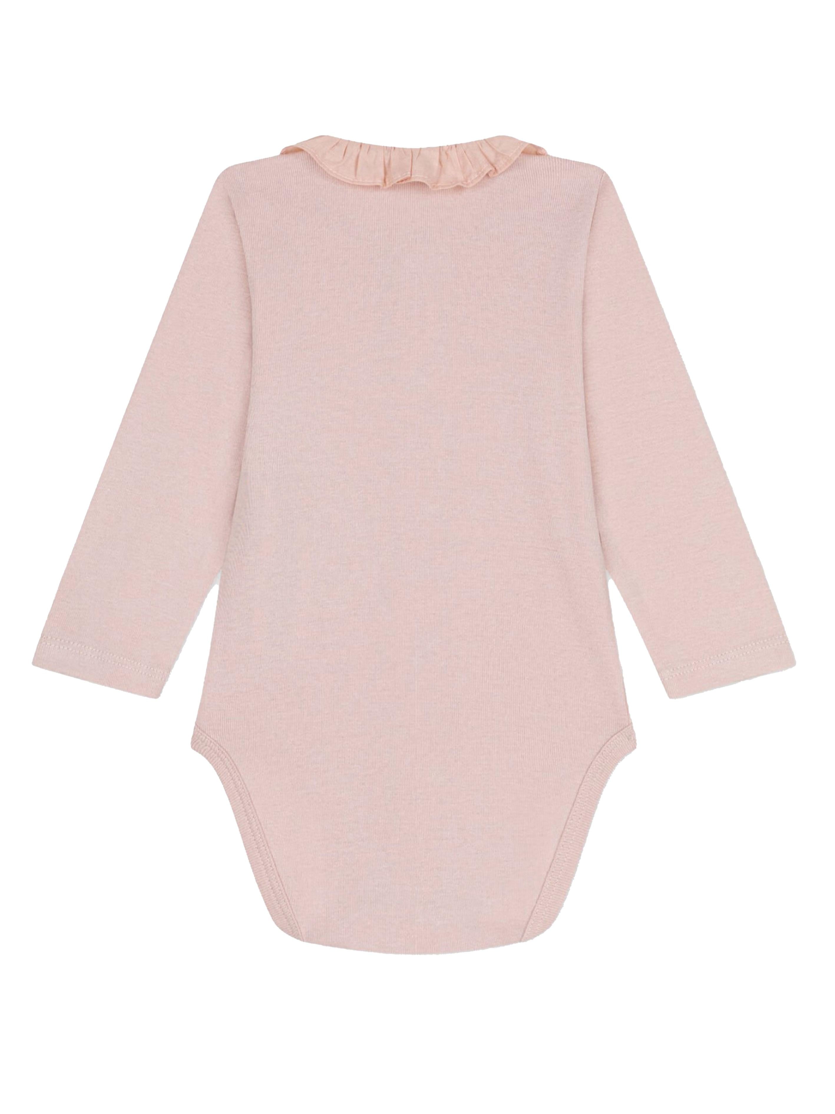 Body rosa con colletto ruches A0B71 02 PETIT BATEAU KIDS 