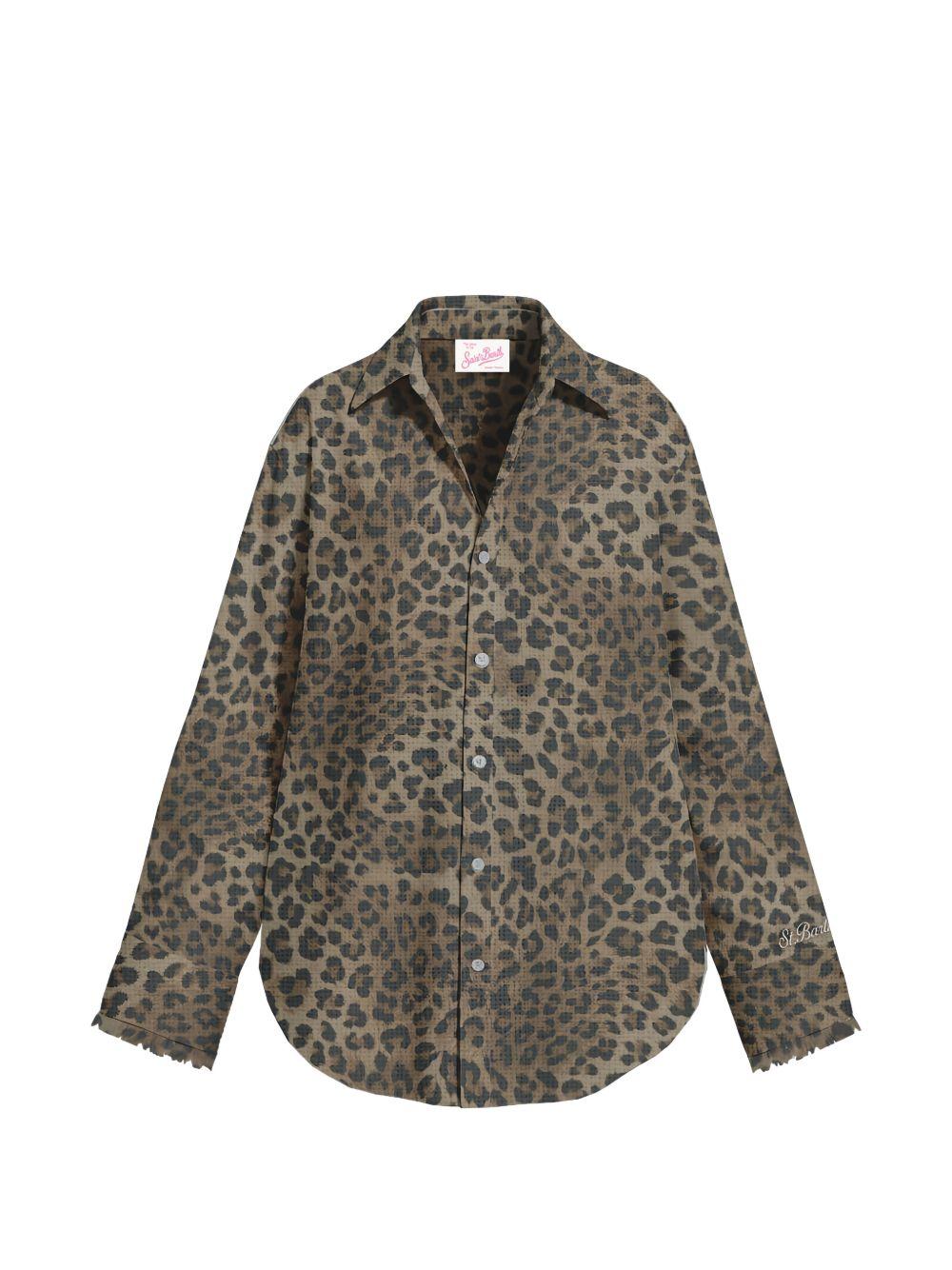 Camicia in cotone con ricami CYS0001 07842L MC2 SAINT BARTH 