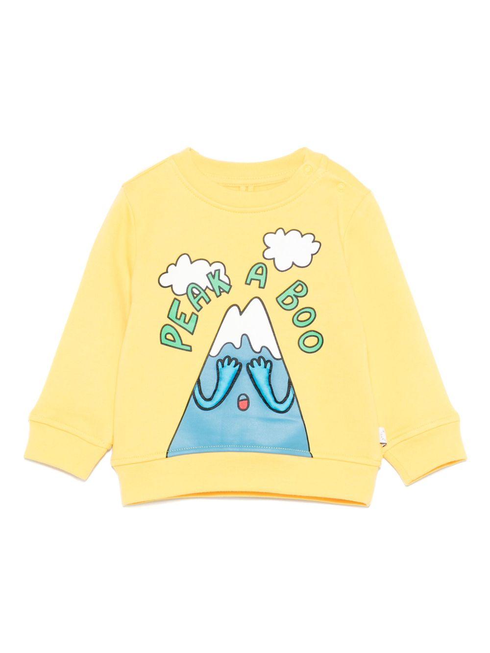 Felpa Giallo Chiaro con Stampa Grafica TX4530Z3059 248 STELLA MCCARTNEY KIDS 