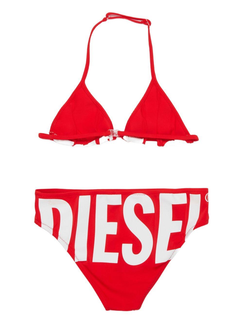 Bikini a righe con top triangolo J02717KYAG8 K405 DIESEL KIDS 