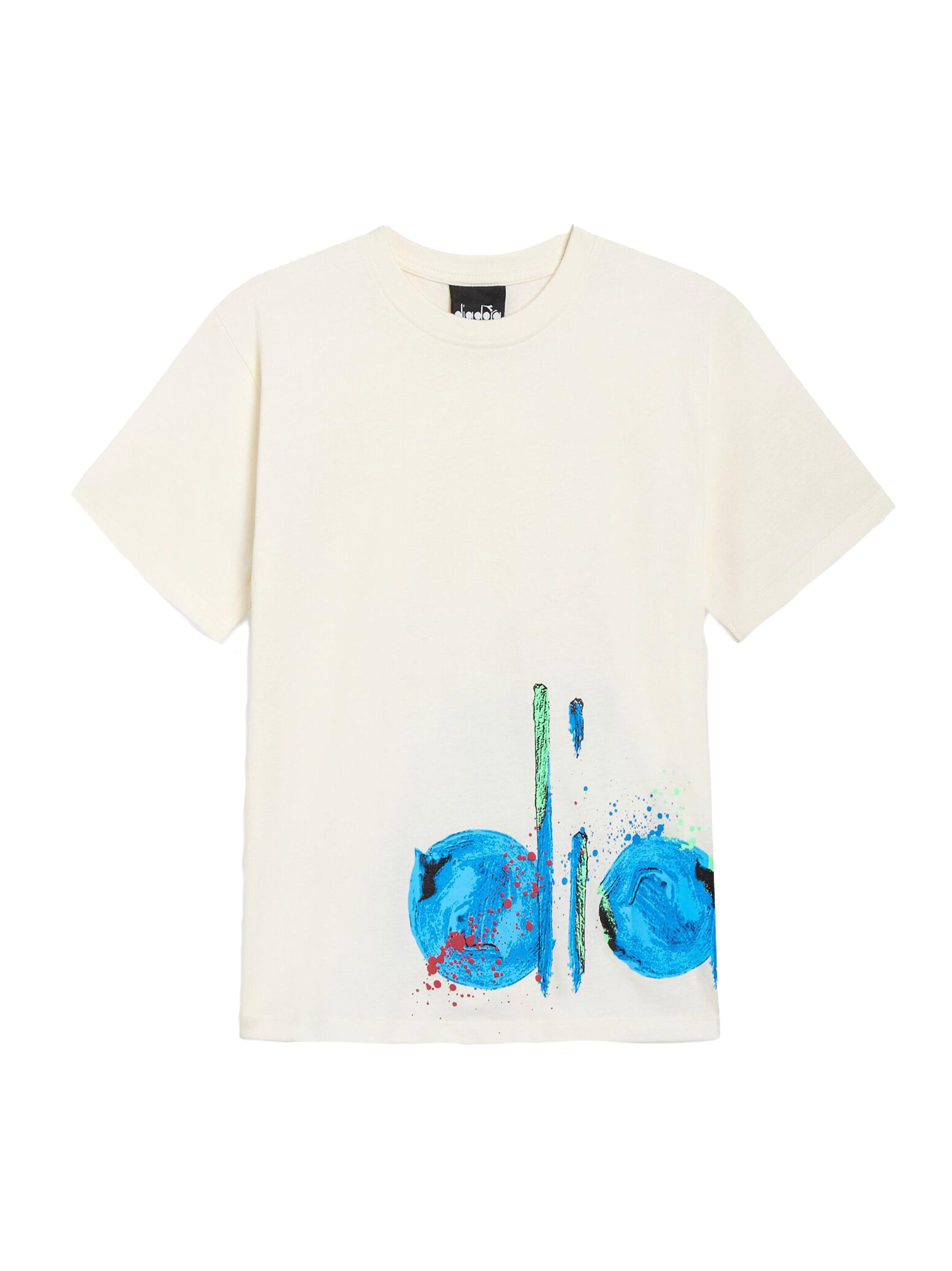 T-shirt crema logo girovita