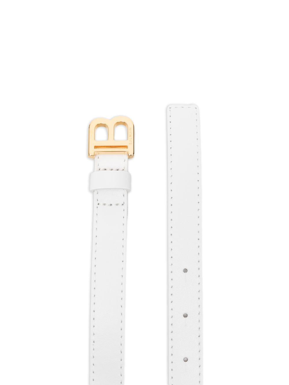 Cintura con fibbia B dorata BY0C01Z1371 100OR BALMAIN KIDS 