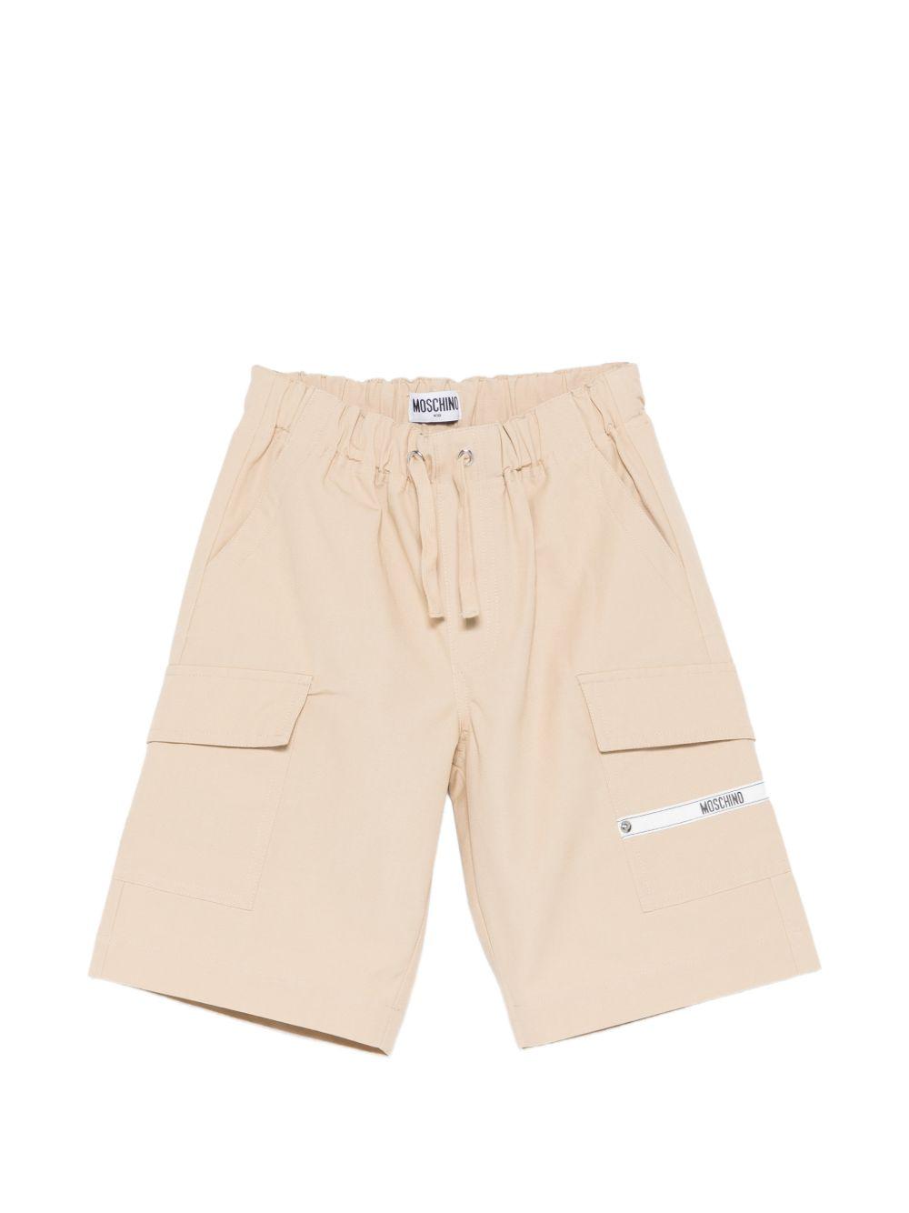Bermuda cargo con coulisse HUQ02ILLA14 20829 MOSCHINO KIDS 