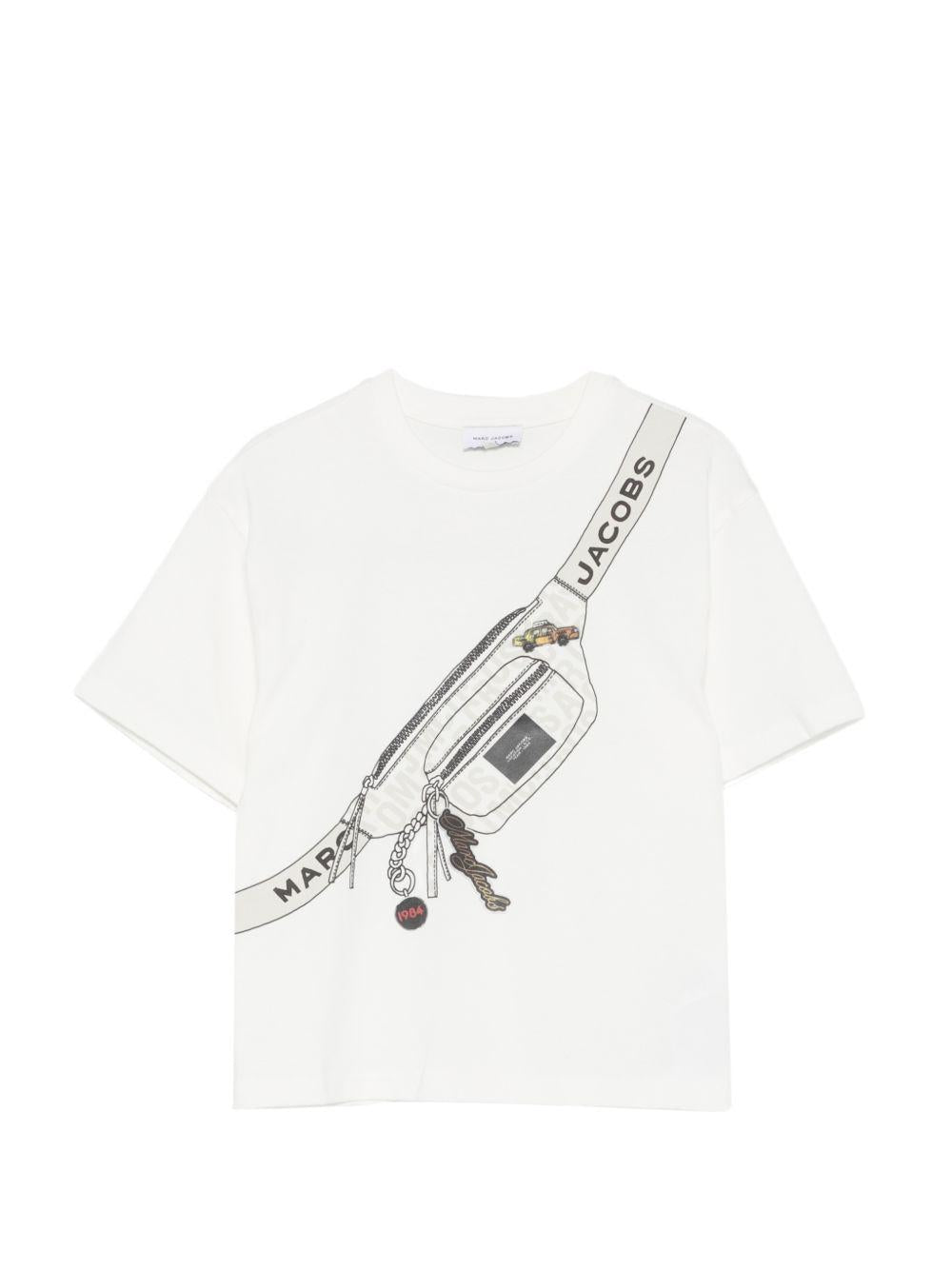 T-shirt in cotone con stampa grafica W60763 126 MARC JACOBS KIDS 