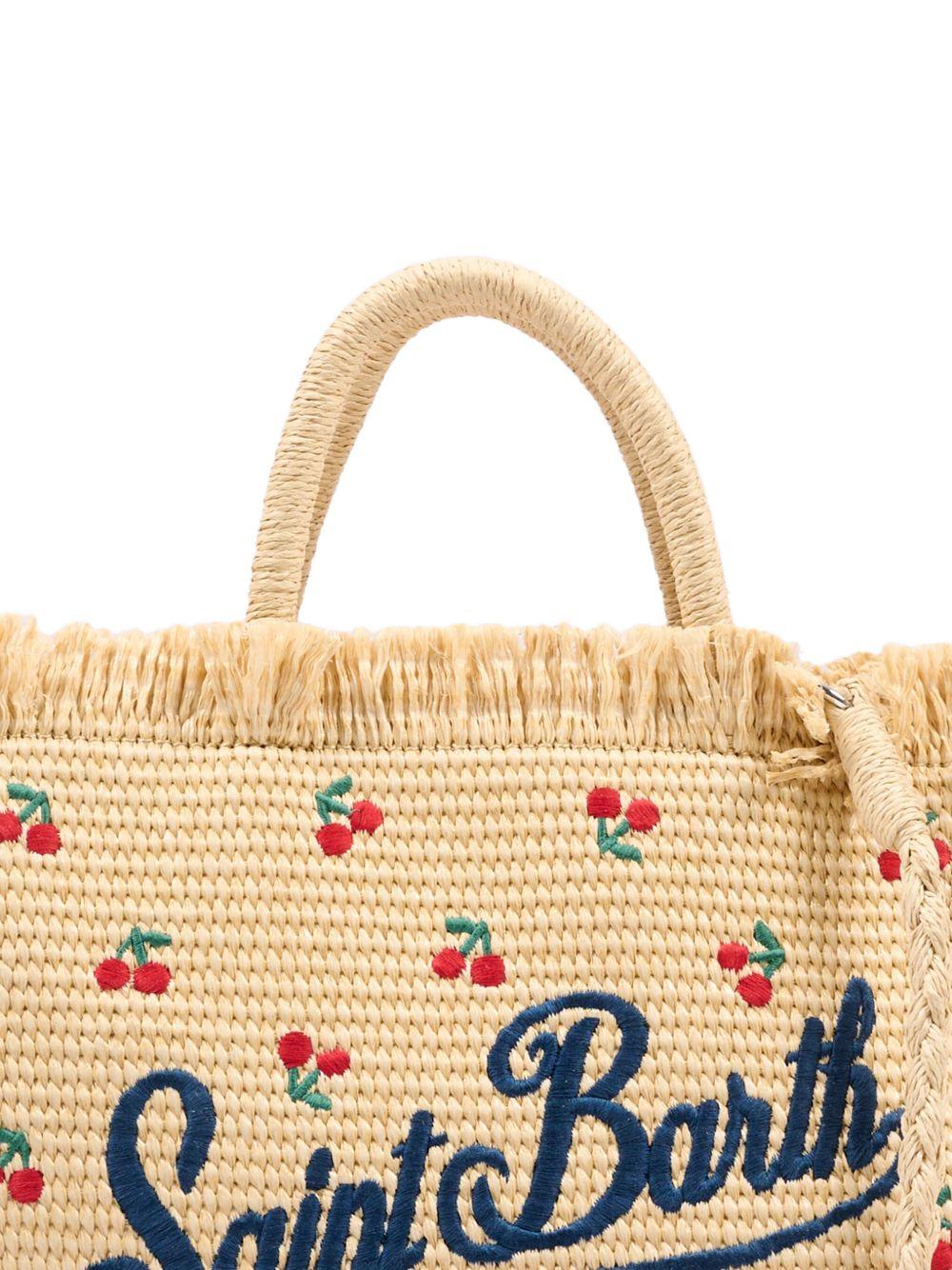 Borsa mare con frange e ricamo logo COL0017 00345L MC2 SAINT BARTH 