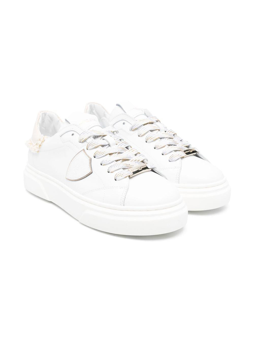 Sneakers Temple retro sfrangiato oro