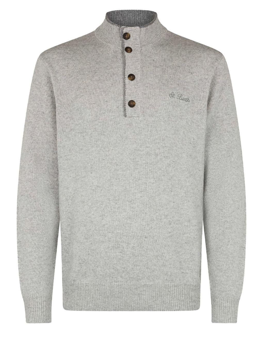 Maglione dorian grigio DORA001 00034G MC2 SAINT BARTH 