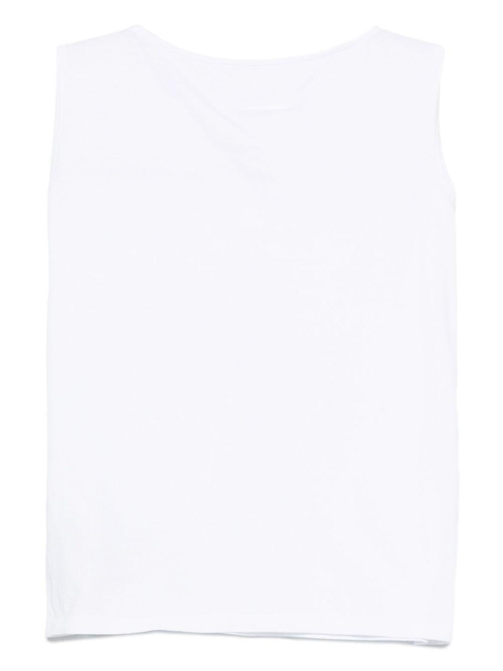 Canotta bianca giro manica larga S62NL0053M20115 100 MM6 MAISON MARGIELA 