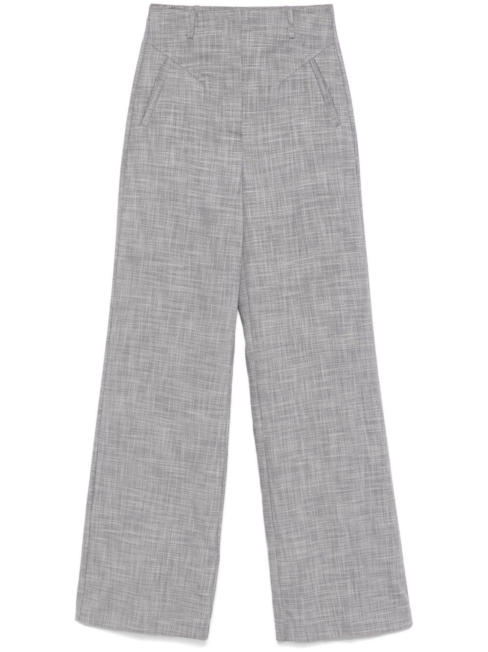 Pantaloni palazzo "Essential" grigio