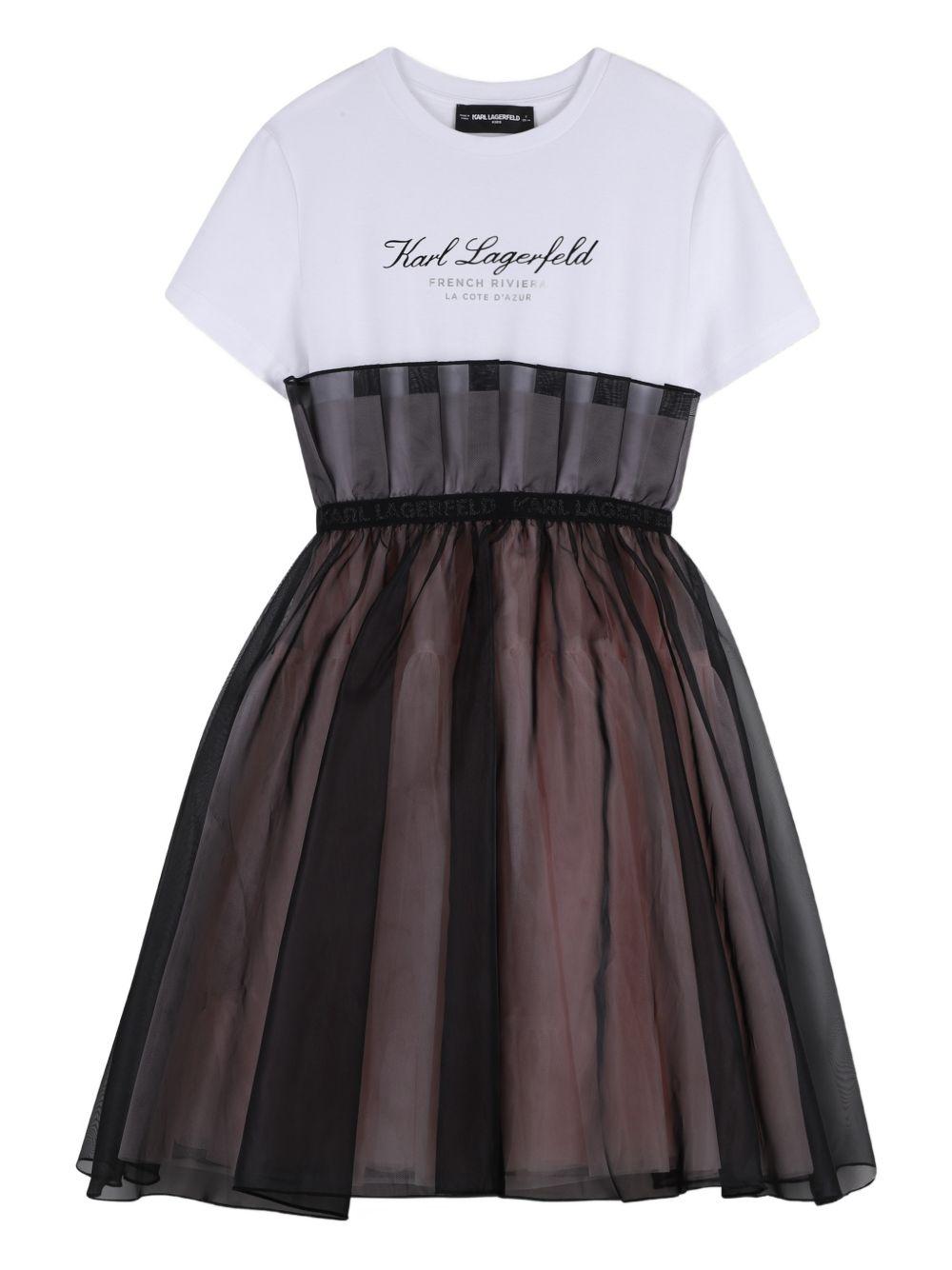 Abito con tulle Z31140 N54 KARL LAGERFELD KIDS 