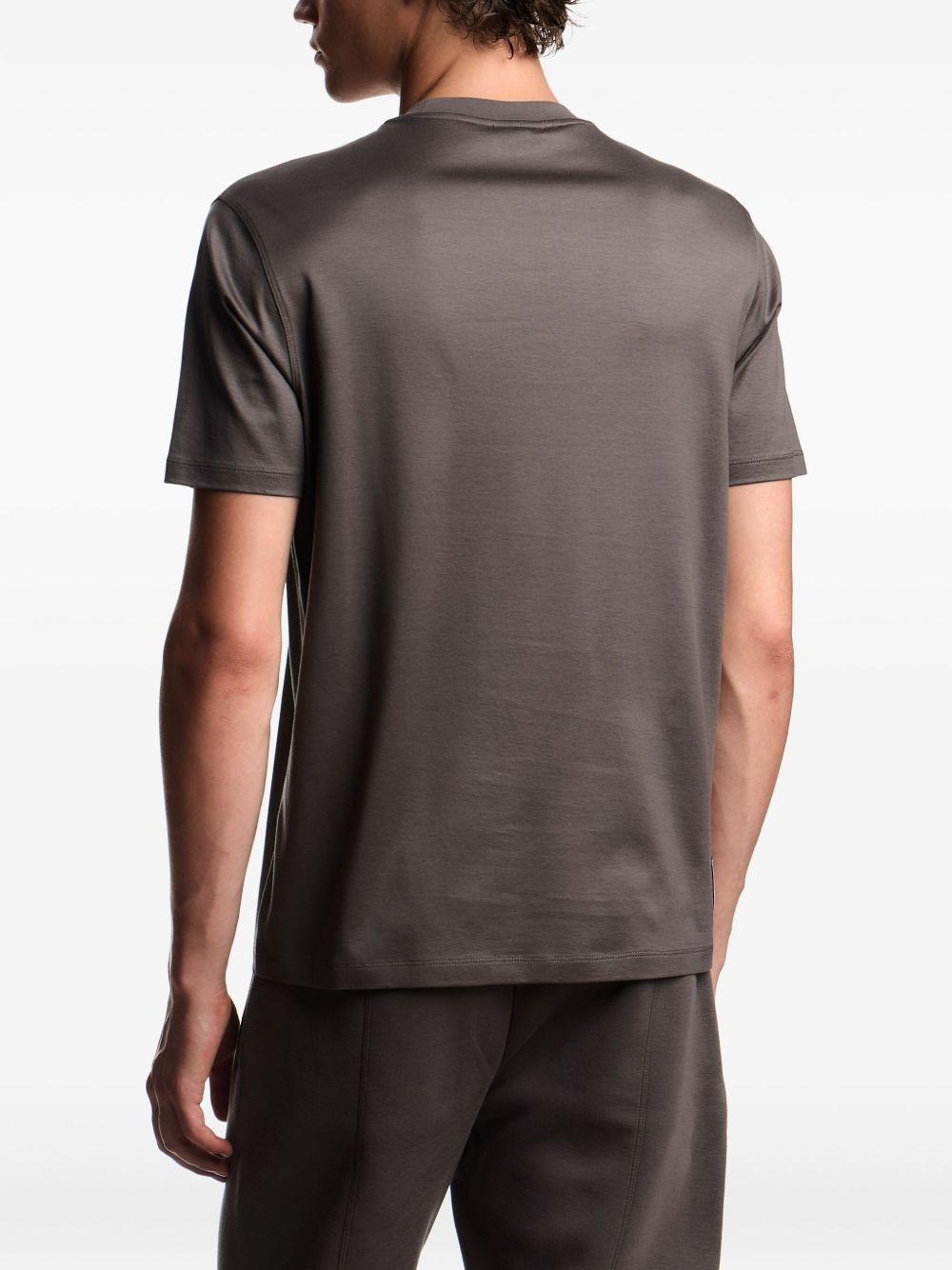 T-shirt grigia con logo dell'aquila e collo a giro EM003137AF10761 U8143 EMPORIO ARMANI 