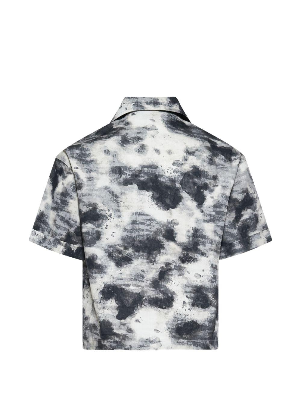 Camicia con stampa effetto tie-dye CBP26044CA CAMOUGRA ROBERTO CAVALLI  JUNIOR 