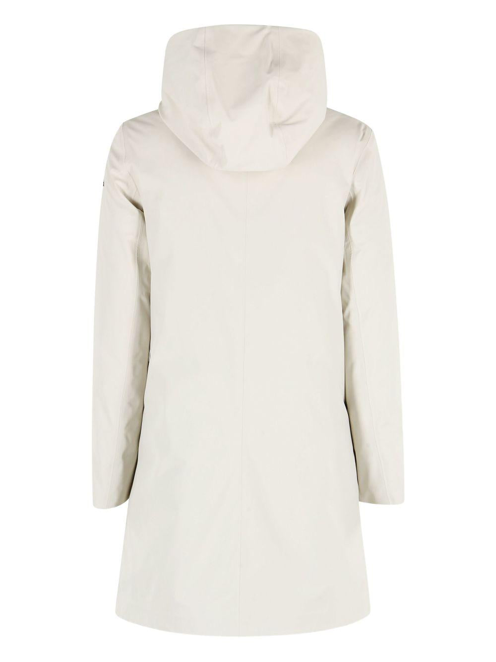 Cappotto crema Montecristo con cappuccio e zip W25511 32 RRD 