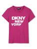 T-shirt fucsia new york