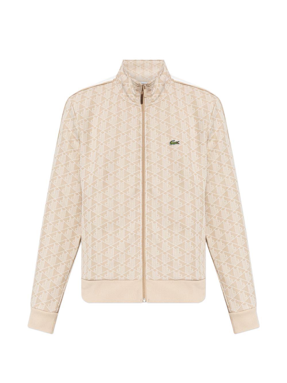 Felpa con zip e motivo geometrico SH1368 8GI LACOSTE 