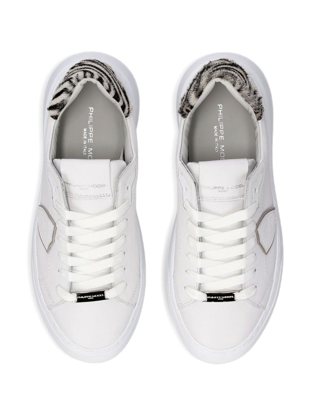 Sneakers Temple bianche con dettaglio zebrato BTLD VA04 PHILIPPE MODEL 