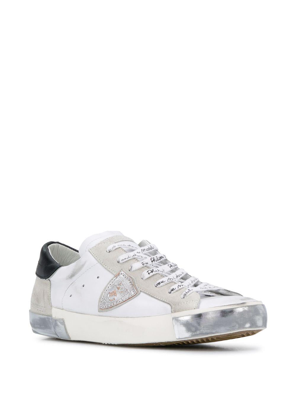 Sneakers con patch scudo e suola consumata PRLU MA02 PHILIPPE MODEL 
