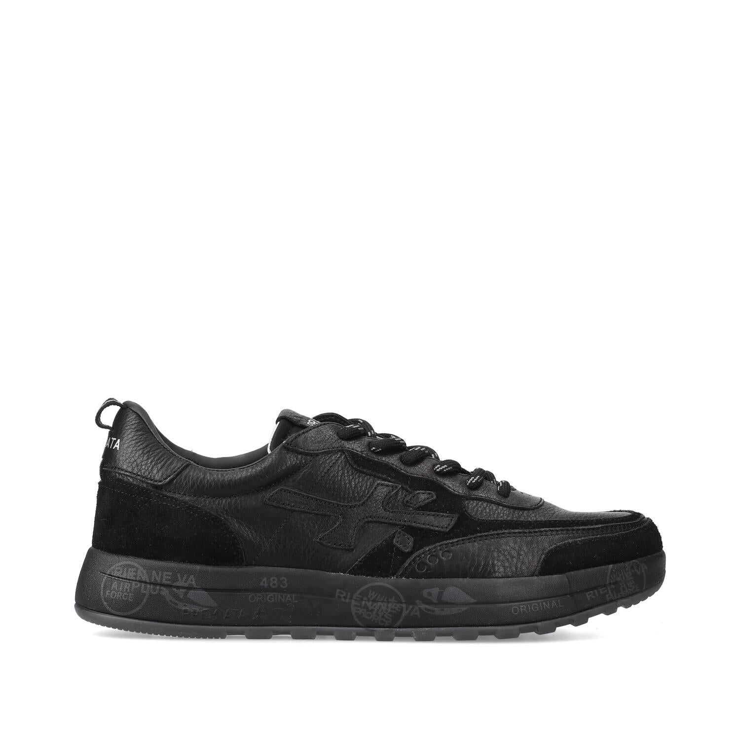 Sneakers Nous in Pelle Nera NOUS 7732 PREMIATA 