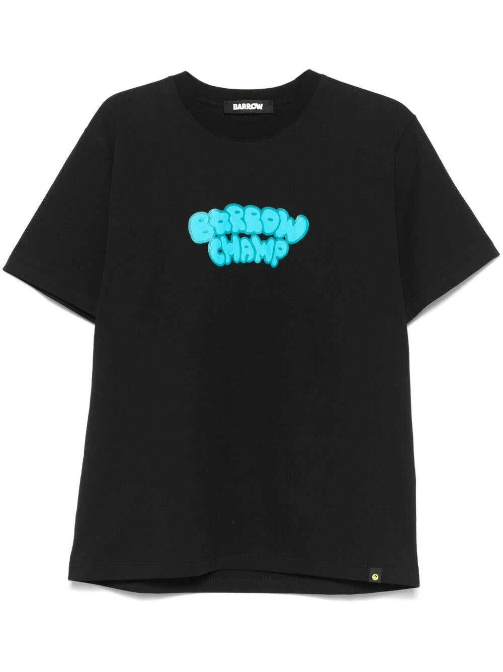 T-shirt nera Barrow Champ