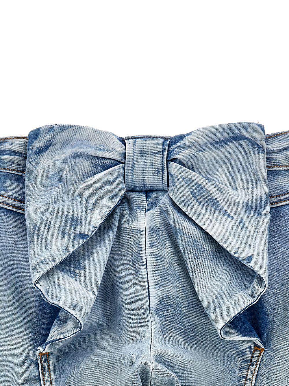 Jeans cropped a zampa delavé 17G4047013 0062 MONNALISA KIDS 
