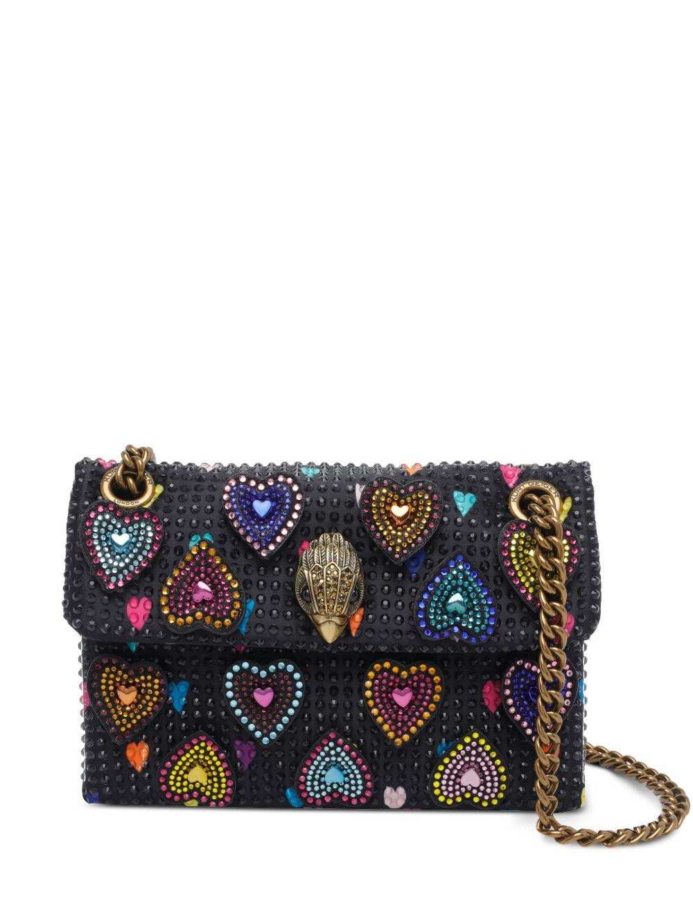 Clutch con borchie e motivo cuori 5374105 609 KURT GEIGER 