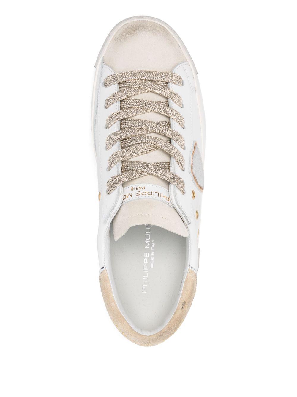 Sneakers prsx low bianche/oro