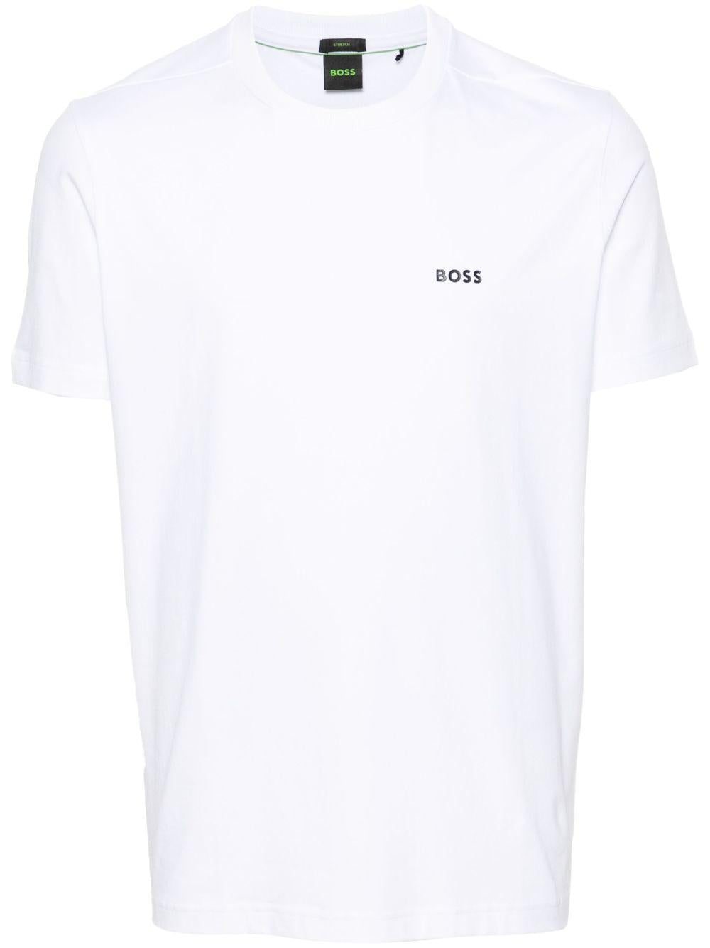 T-shirt in cotone girocollo 50506373 100 BOSS 