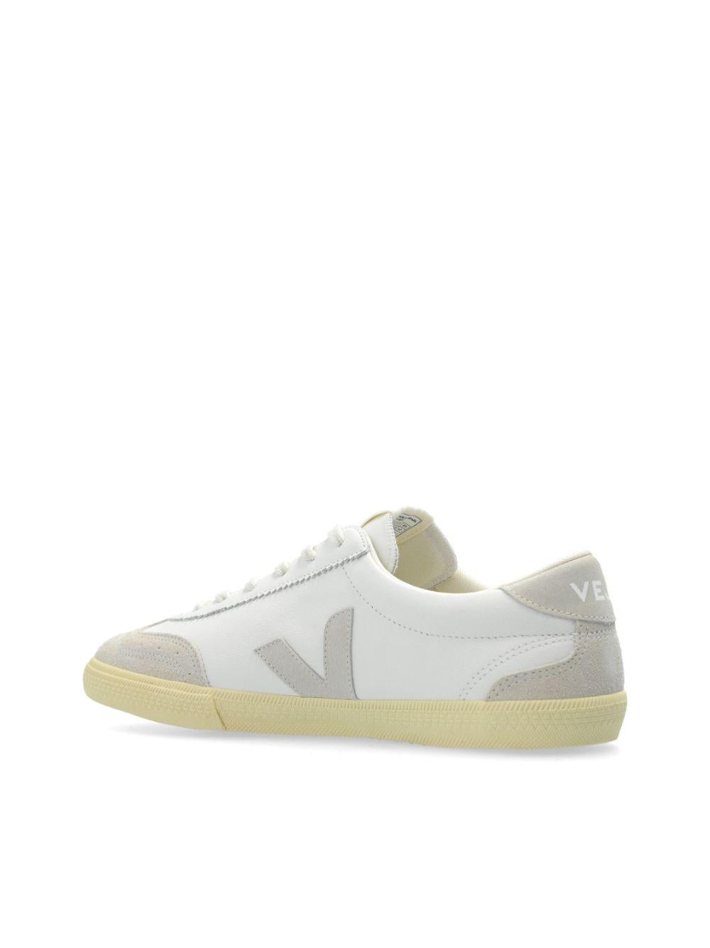 Sneakers in Pelle e Tela con Inserti VO2003852B WHITENATURAL VEJA 