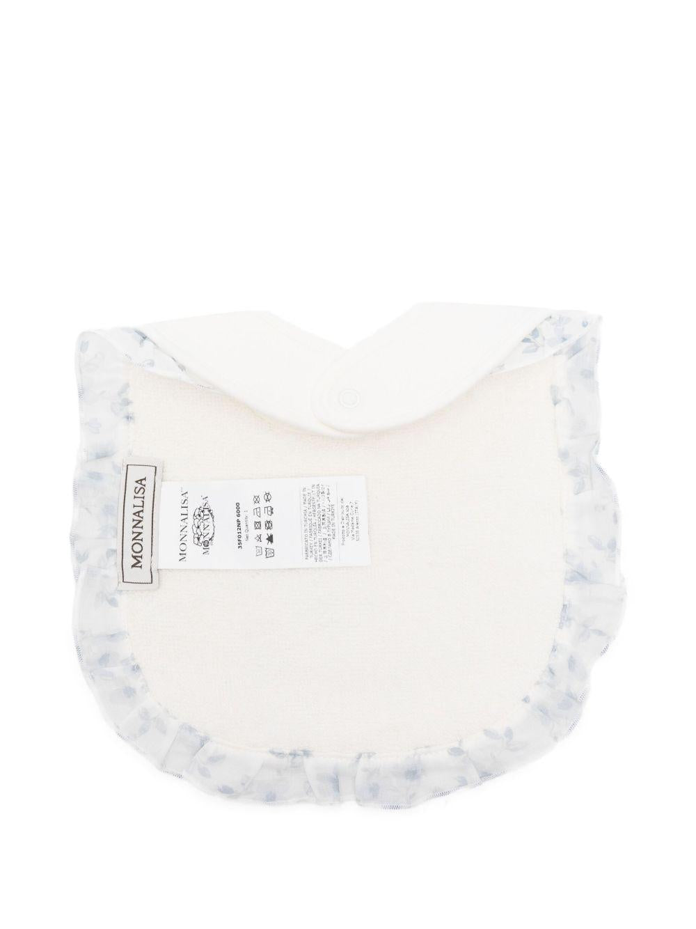 Bavaglino Neonato con Stampa Orsetto e Ruches 35F012NP6000 0151 MONNALISA KIDS 