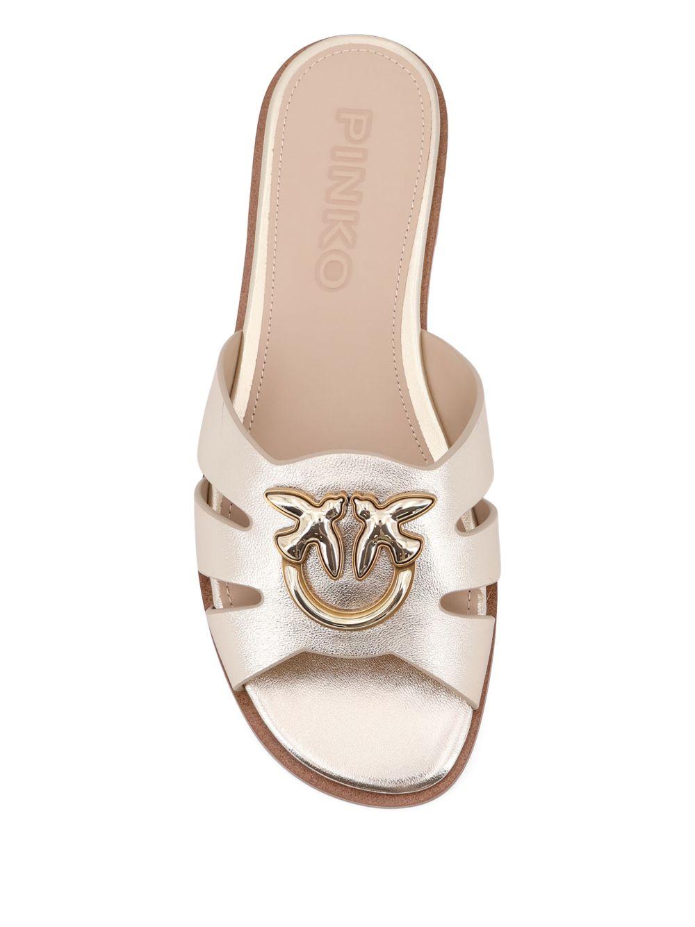 Sandali flat con fibbia metallica SD0463P049 Z22 PINKO 