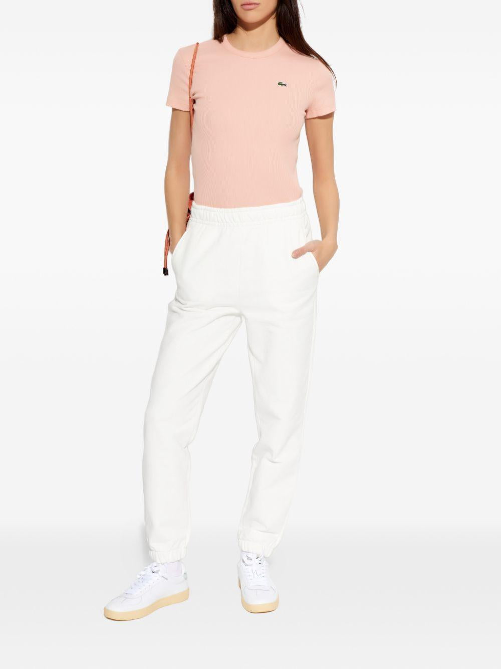 T-shirt a coste con logo coccodrillo TF5538 UI2 LACOSTE 