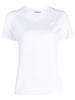 T-shirt bianca regular fit logo ricamo