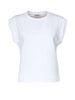 T-shirt bianca maniche ad aletta