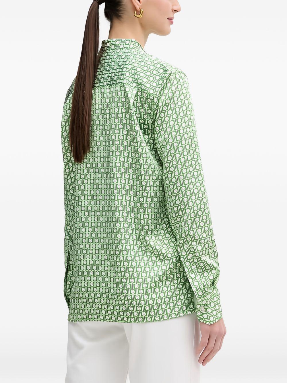 Camicia con fiocco motivo geometrico CF2626 4SI LACOSTE 