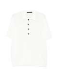 Polo a maniche corte in viscosa riciclata