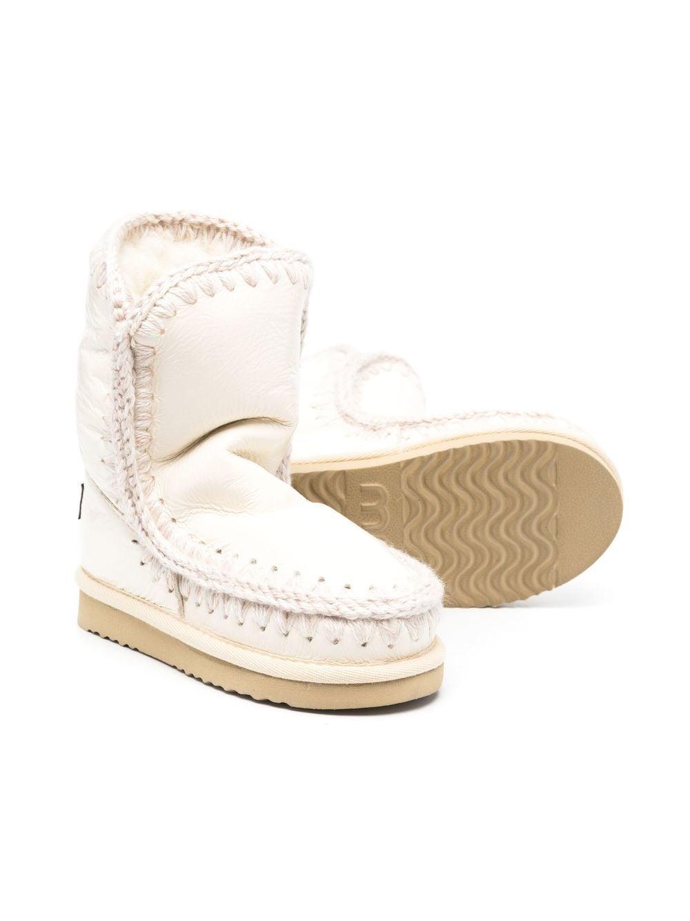 Stivali eskimo 24  bianco gesso