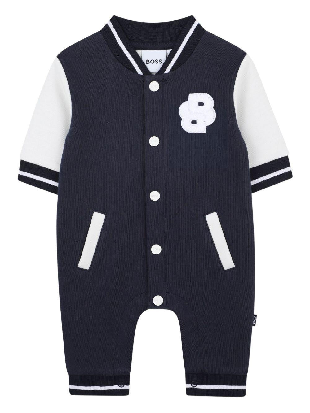 Tutina BOSS Kidswear Blu con Logo J52524 849 BOSS KIDS 