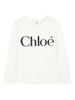 T-shirt a Maniche Lunghe con Logo a Contrasto