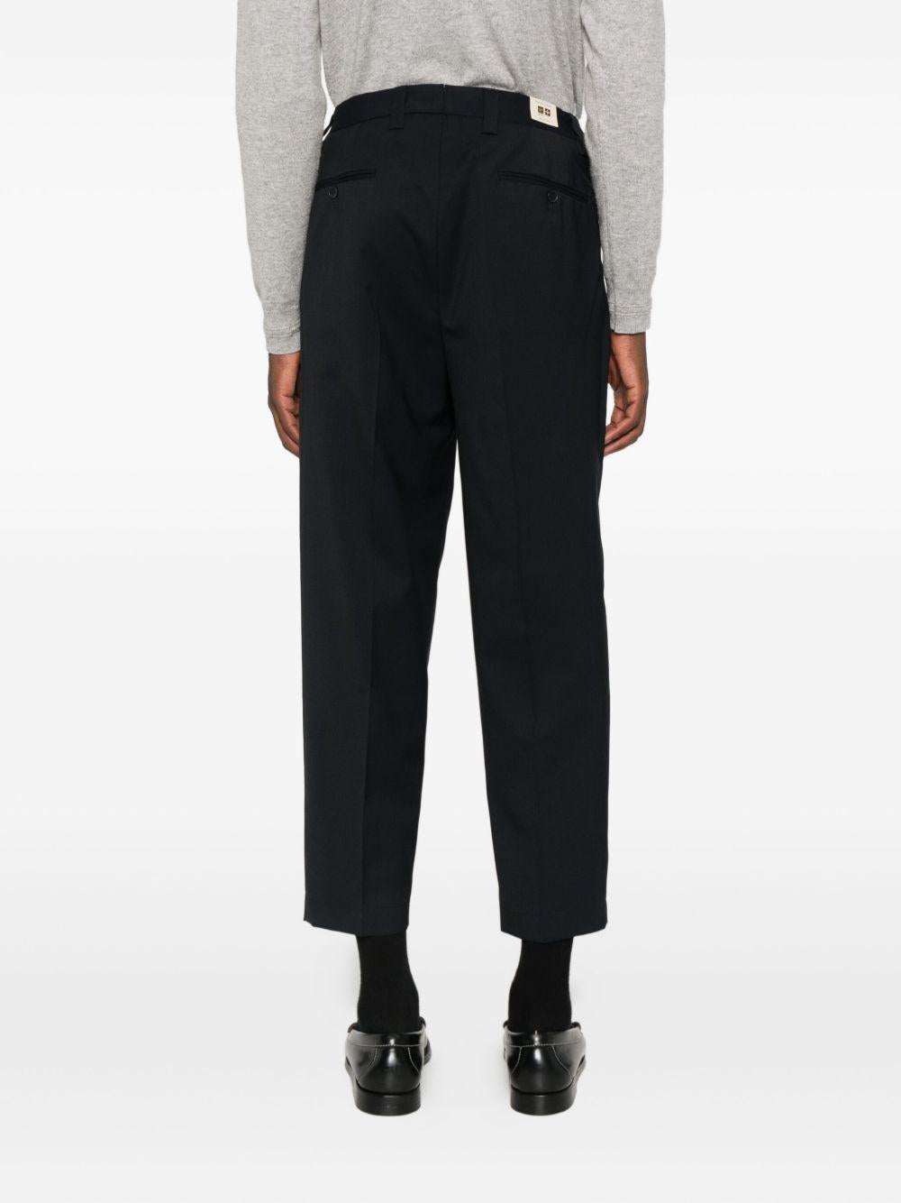 Pantaloni Sartoriali Elasticizzati Blu PORTOFINOS400100 00011 BRIGLIA 